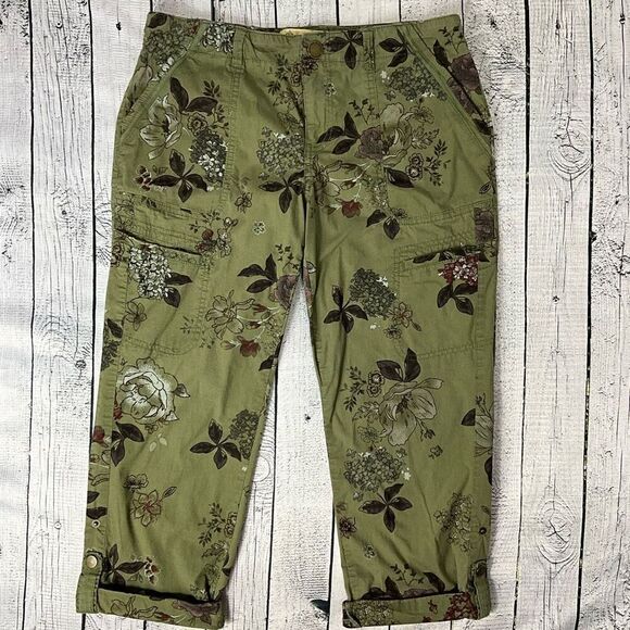 DEMOCRACY Flex-Ellent Crop Floral Pants - Picture 1 of 6